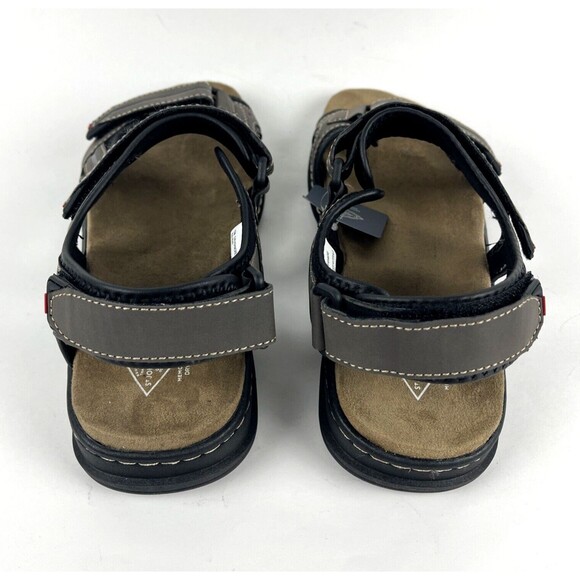 Men's Strap Sandals Brown Memory Foam Open toe Adjustable Beachwear Size 12 NEW - Picture 9 of 16